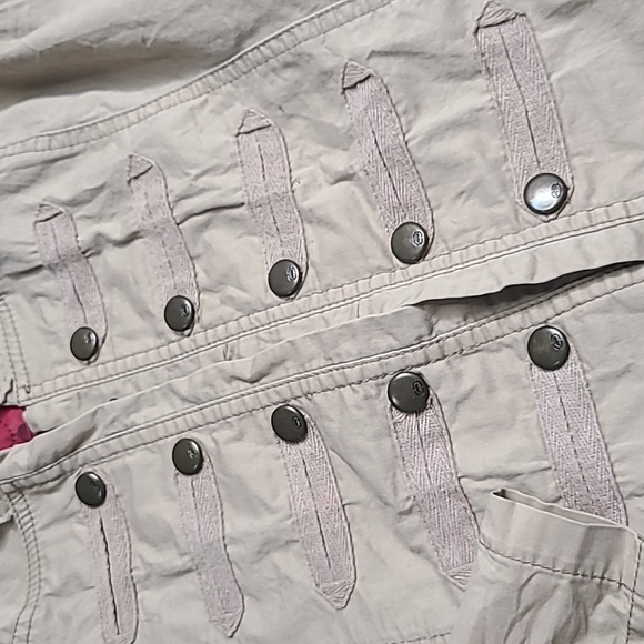 🎯5 for $25🎯ECKO RED Steampunk Women's Beige Military Style Jacket - Picture 4 of 10